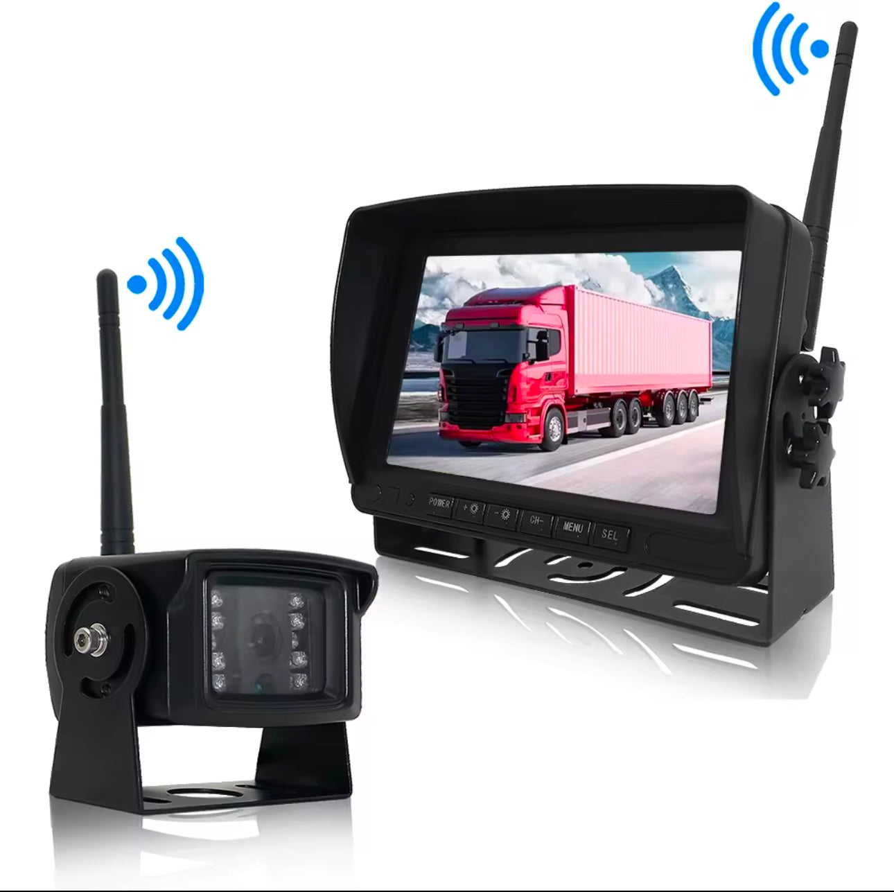 DASH CAMERAS & WIRELESS SOLAR POWERED TRAILER/BUS/MOTORHOME CAMERAS With MONITOR