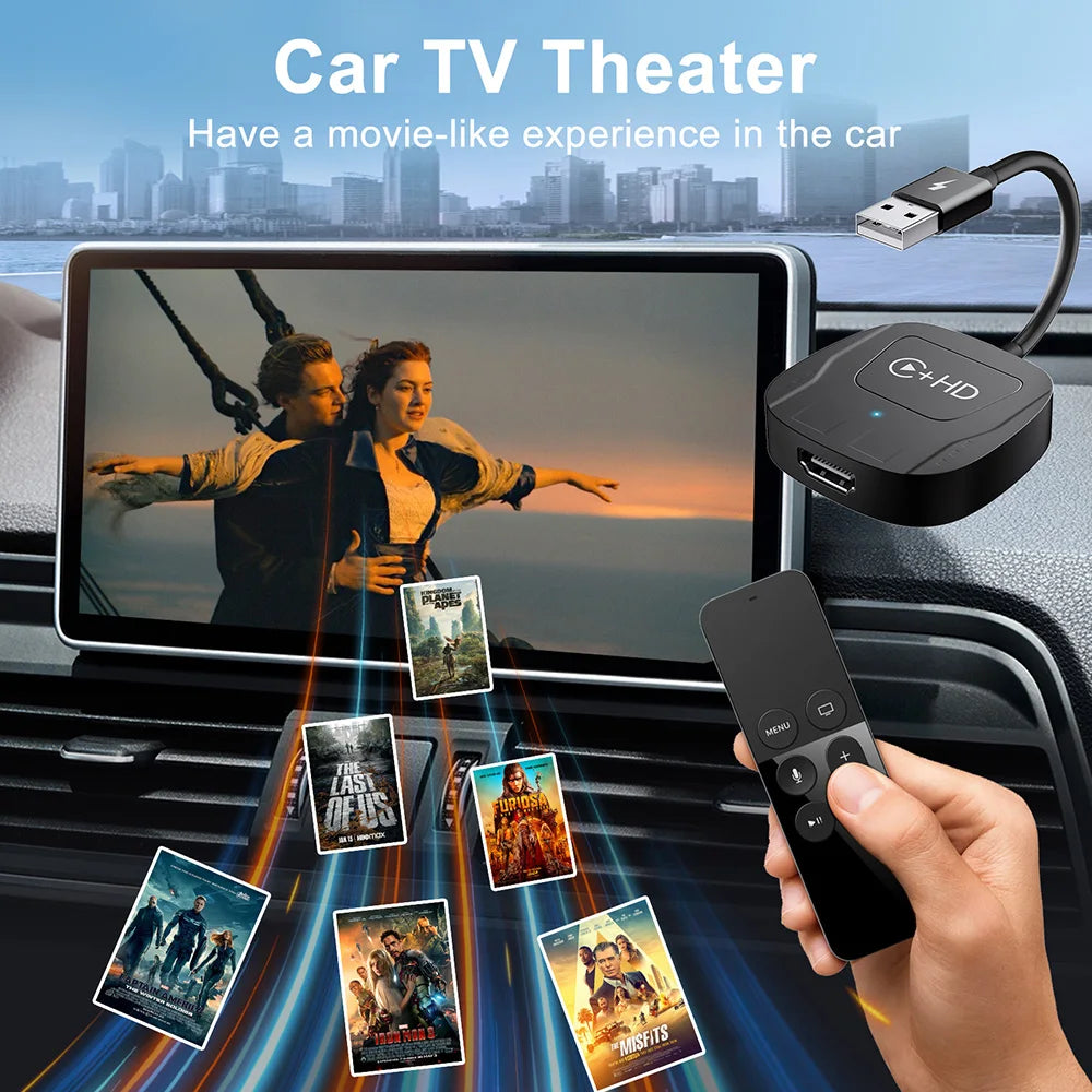 Wireless Carplay Adapter Car Play HDMI for Iphone Apple Carplay Video Streaming Dongle Wired to Wireless Carplay Magic Box