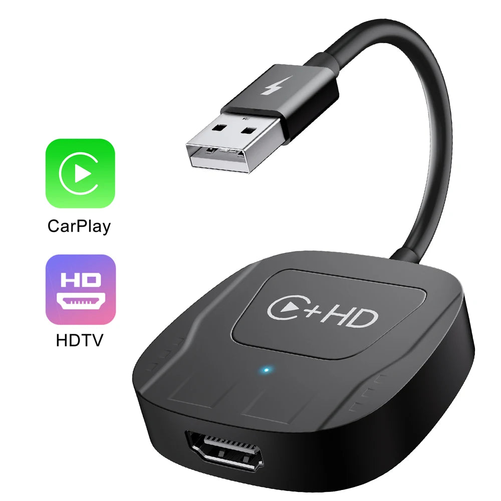 Wireless Carplay Adapter Car Play HDMI for Iphone Apple Carplay Video Streaming Dongle Wired to Wireless Carplay Magic Box