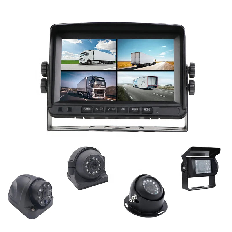 4CH LED Night Vision AHD 1080P Reverse Truck Camera System