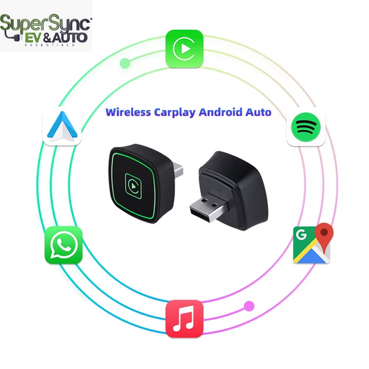 EKIY Wireless CarPlay and Android Auto 2-in-1 Adapter for Seamless Connectivity in Vehicles